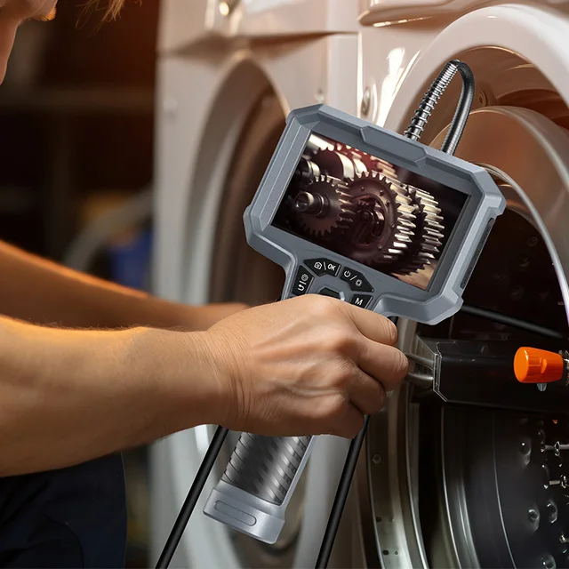 

4.3 Inch HD Digital Video Scope Inspection Cmera 360° Articulating Pipe Inspection for Auto Repair CMOS Sensor NVR Data Storage