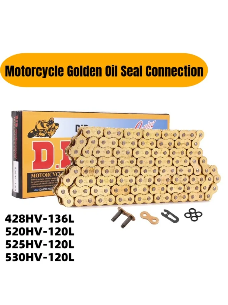 AliExpress NONE Motorcycle Chain Oil Seal Chain DID O-Ring 428 DID Chain 136 Link 520 525 530 Chains 120 Links for Yamaha Suzuki Dirt Bike ATV