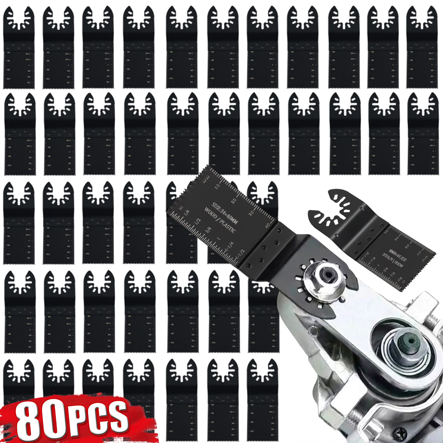 

5-80 шт. универсальный набор пильных полотен, осциллирующий многофункциональный инструмент, многофункциональные инструменты с прямой шкалой, пильное полотно по дереву для ремонта, электроинструмент