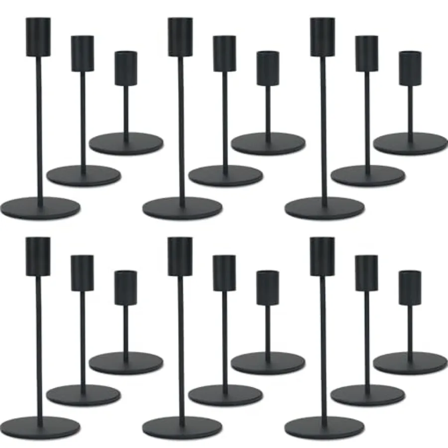 

Candlestick Holders Bulk for Taper Candles Decorative Metal Candelabra Candle Holders Fit 0.8 Inch Diameter Candles Taper Candl