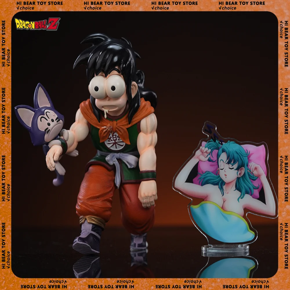 14cm Dragon Ball Yamcha Anime Figure Yamcha Puaru Action Figures Statue Figurine Ornament Model Doll Desk Collection Toy Gifts