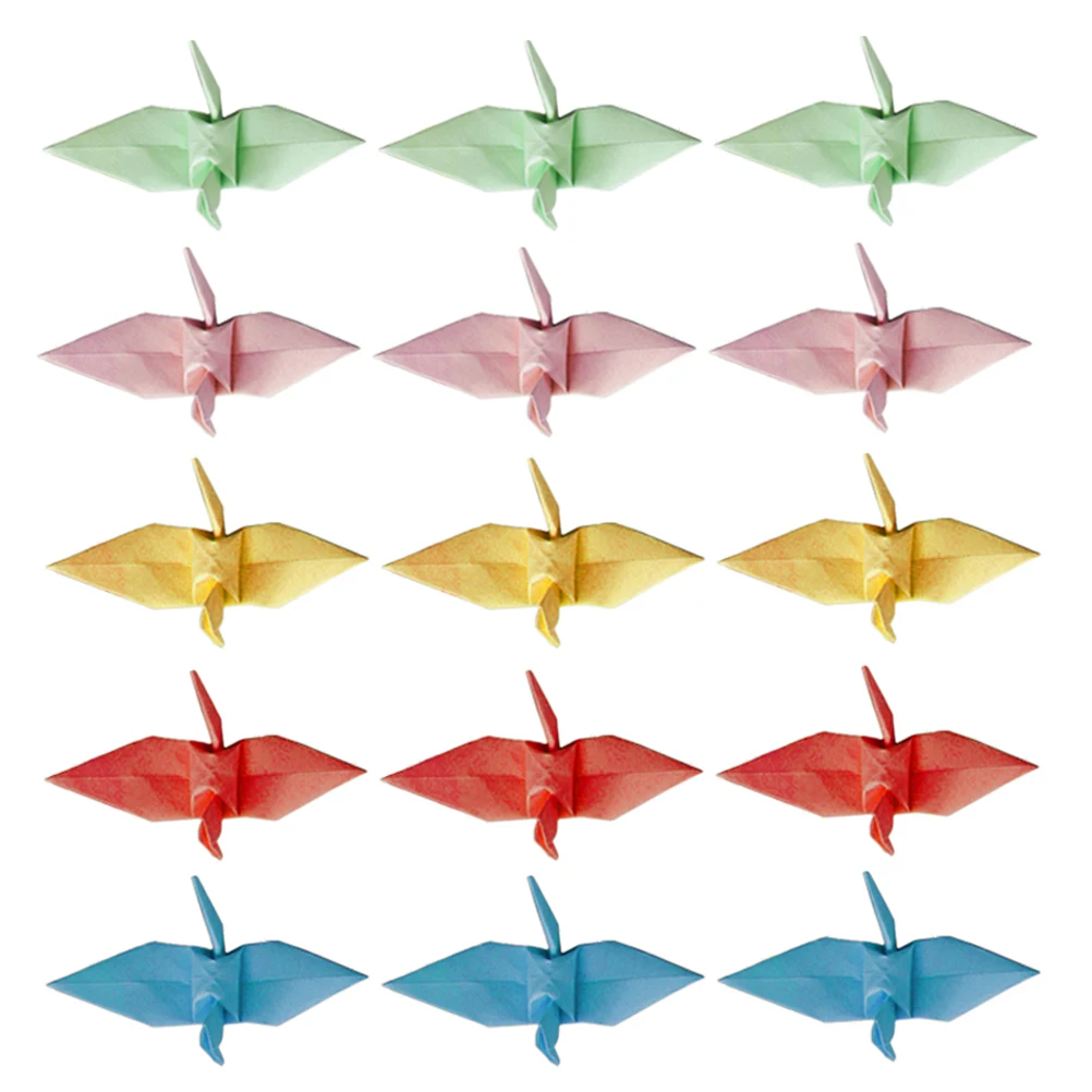 

100 Pcs Thousand Paper Crane Decoration Festival Origami Decorations Anniversary Decals Bridal Shower Cake Topper
