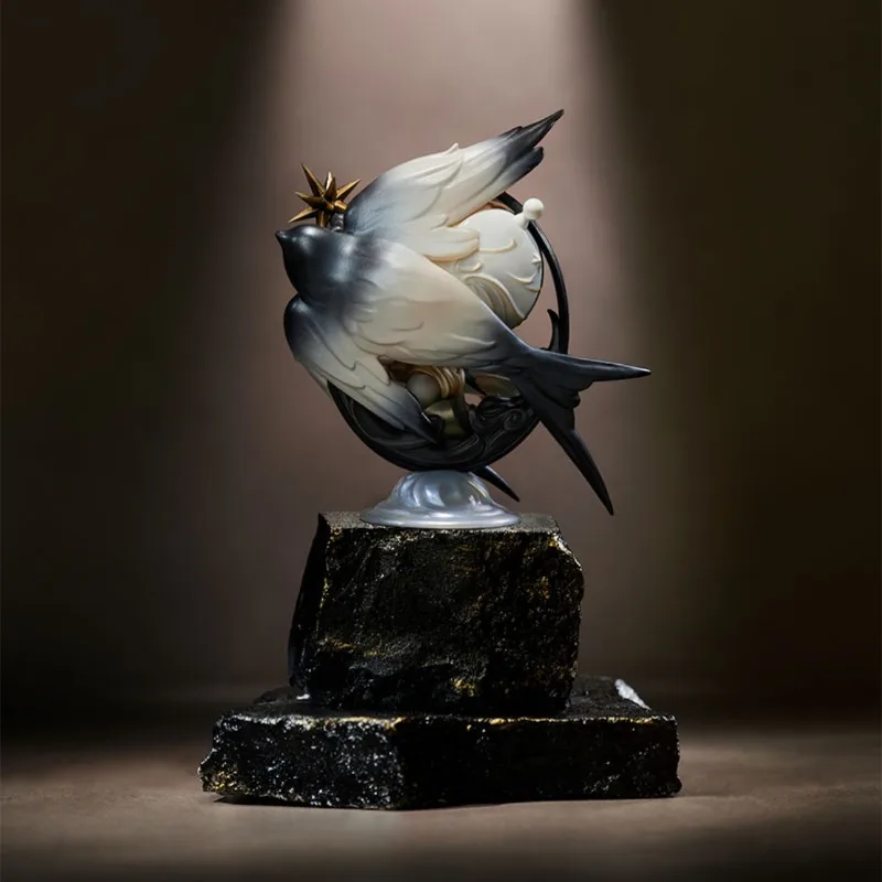 정품 POPMART 스컬판다 라이트의 경도와 위도 상하이 한정판 블라인드 박스 토이 애니메이션 액션 피규어 크리스마스 선물