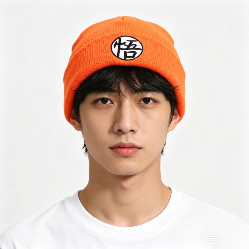Gorro de punto personalizado de Dragon Ball Son Goku, estilo 2D, accesorios de cosplay, artículos de anime al por mayor