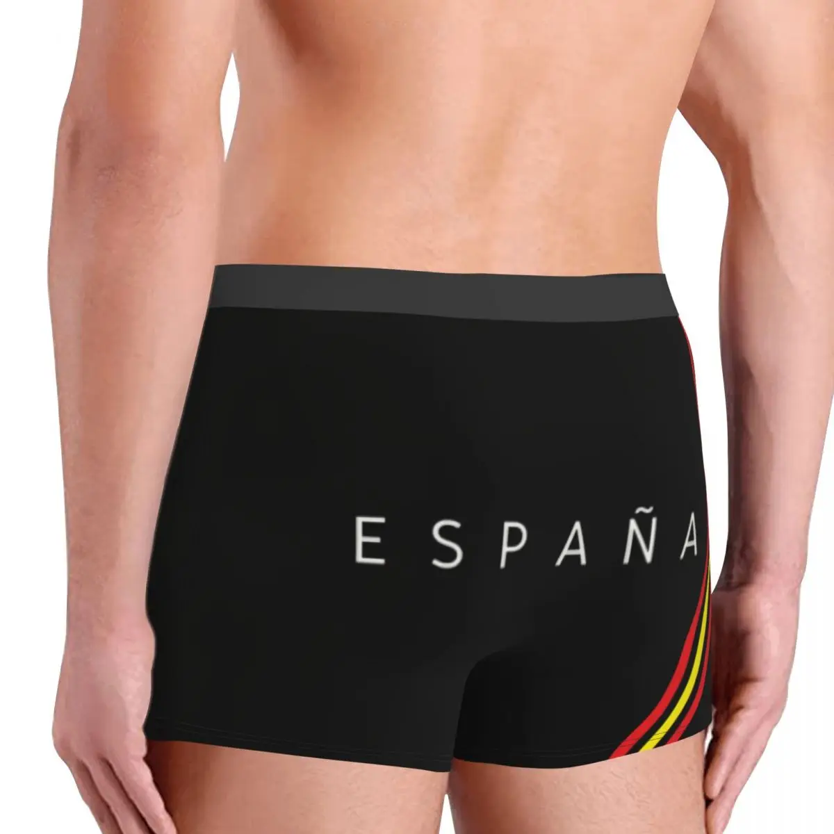 Spain Flag Boxer Shorts For Men 3D Printed Male Spanish Patriotic Underwear Panties Briefs Breathbale Underpants