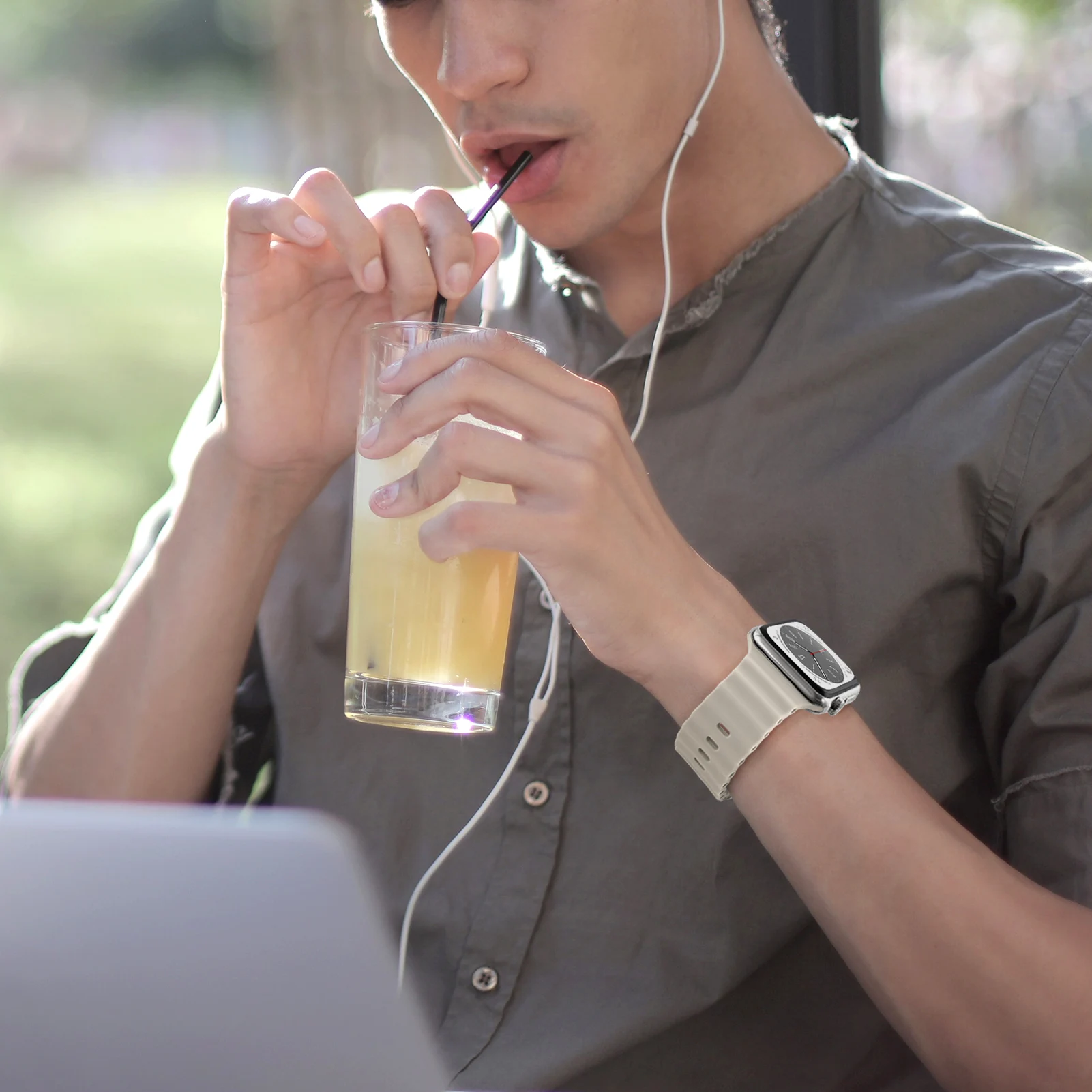 حزام سيليكون لساعة أبل 44 مللي متر 46 مللي متر 45 مللي متر 42 مللي متر 40 مللي متر 41 مللي متر 38 مللي متر Correa سوار iWatch Series 10 SE 9 8 7 6 Ultra 2 49 مللي متر