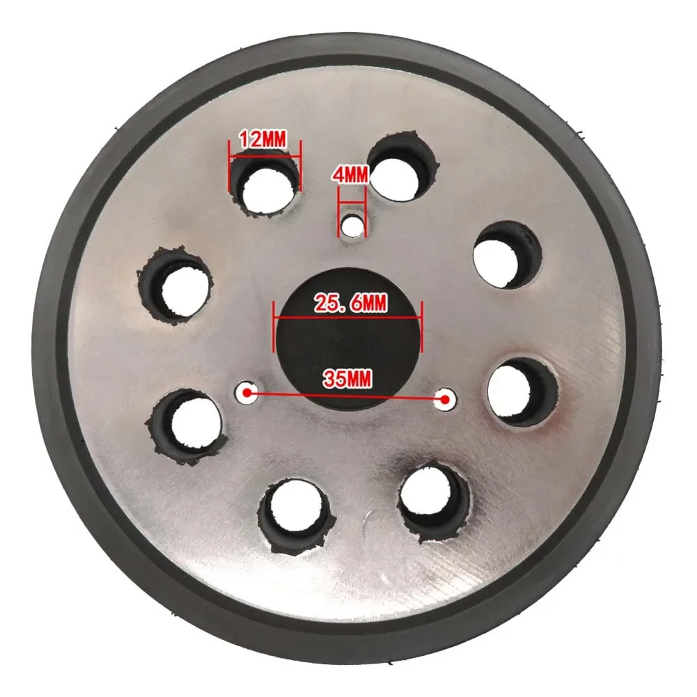 Disco abrasivo orbitale con gancio e anello per levigatrice da 5'' a 8 fori per DW420K DW421K DW422K DW423K DW426K 151281 -08 Utensili elettrici