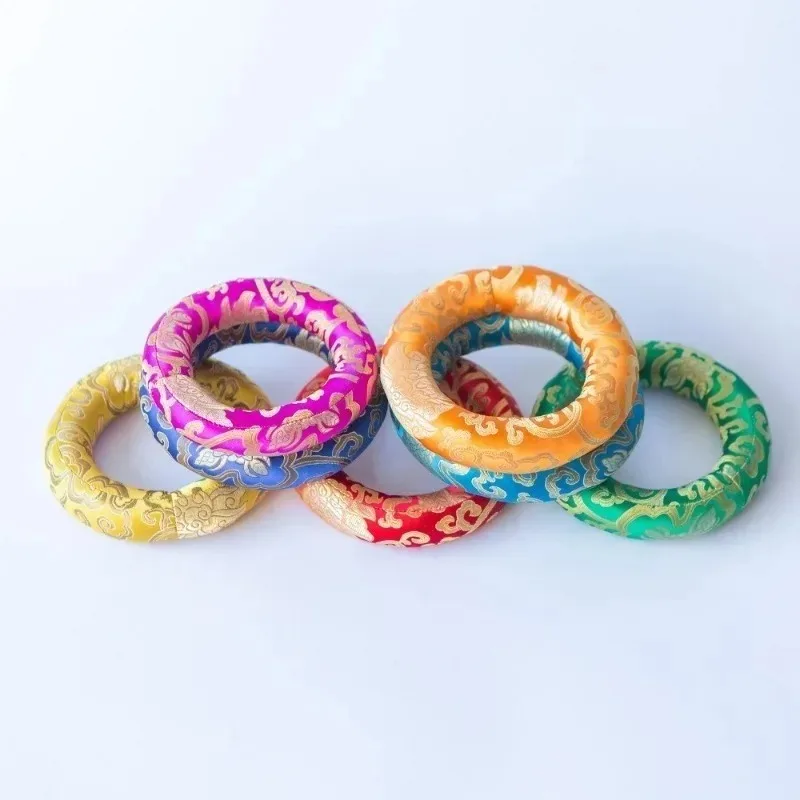 Handmade Singing Bowl Cushion 6-14 Inch Colorful Sound Bowl Mat Cloth Embroidered Bowl Cushion Percussion Instrument Accessories