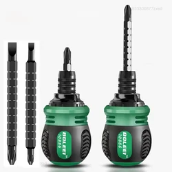 Xiaomi-Juego de destornilladores de trinquete portátiles 12 en 1, herramientas de destornillador Triangular de ciruela en forma de cruz interior ajustable multifuncional