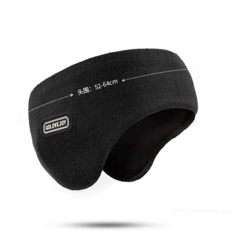 Aquecedores de ouvido acolchoados e engrossados masculinos de inverno para evitar frio e vento protetores de ouvido quentes