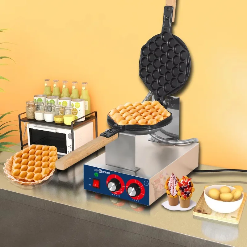 High Quality Commercial Non-Stick Hong Kong Egg Cake Machine Egg Foam Waffle & Puff Cake Cones