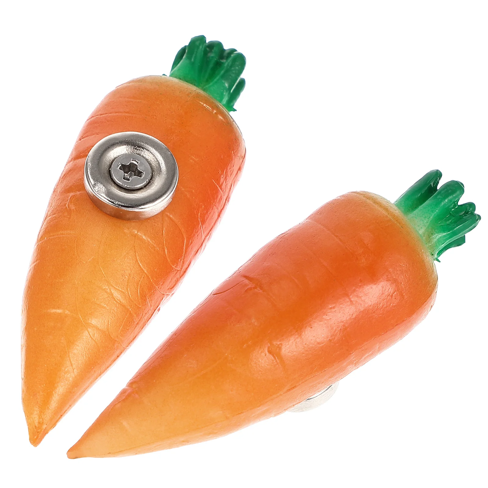 

5Pcs Carrot Refrigerator Magnets Bright Color Decorative Magnets for Fridge Air Conditioner Washing Machine