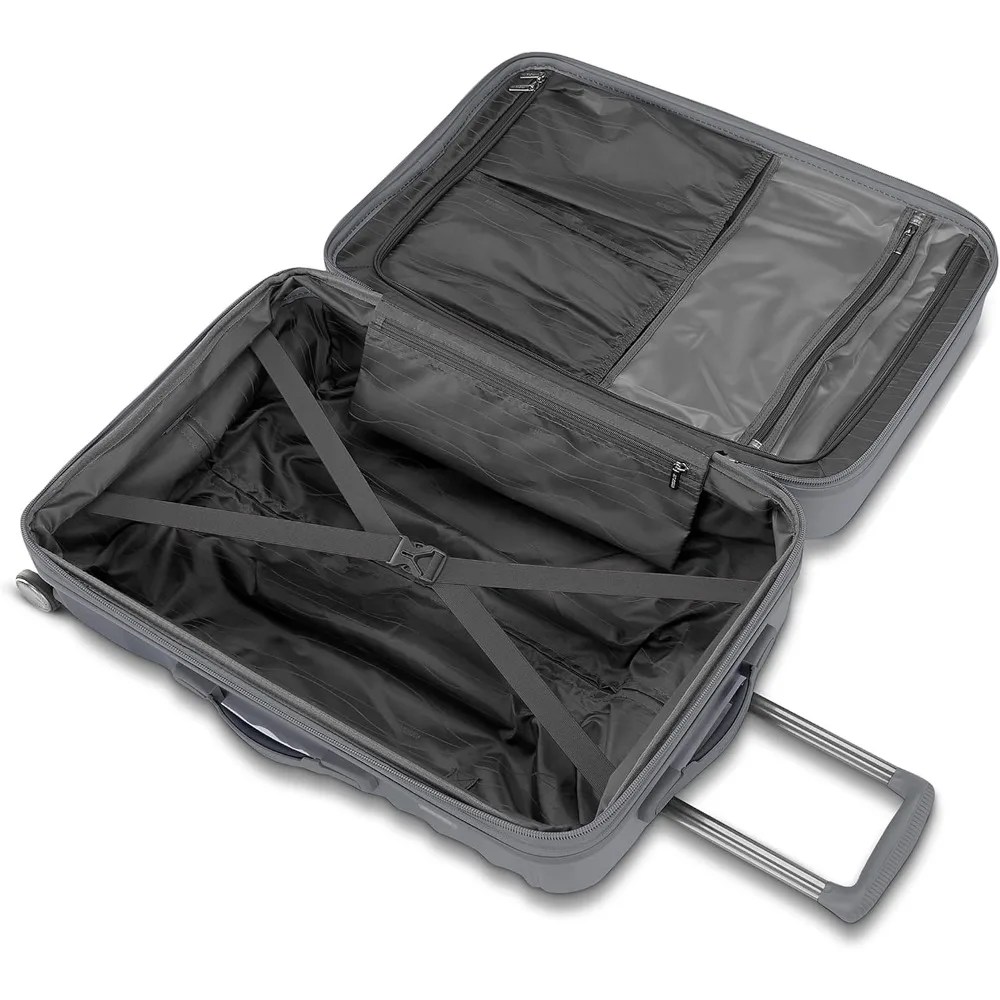 Expandable Hardside Spinner Luggage with Graphite Finish, 28-Inch, Large Capacity Travel Suitcase