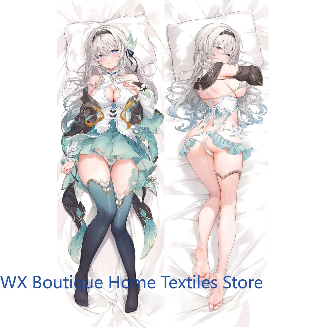 

Anime Honkai: Star Rail Firefly Flower Wedding Cosplay Dakimakura Pillow Case Pillow Cushion Cover