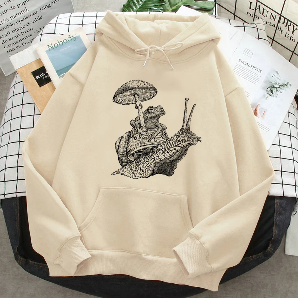 

Snail hoodies women sweat y2k Korean style tracksuit Hooded Shirt female Winter Hooded Shirt