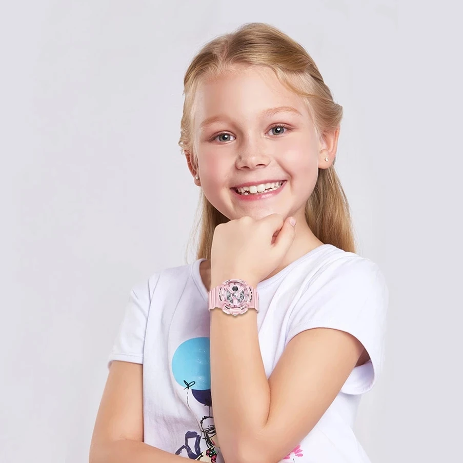 LIGE – montre-bracelet de Sport militaire pour enfants, étanche 50M, électronique, chronomètre numérique, pour garçons et filles, boîte