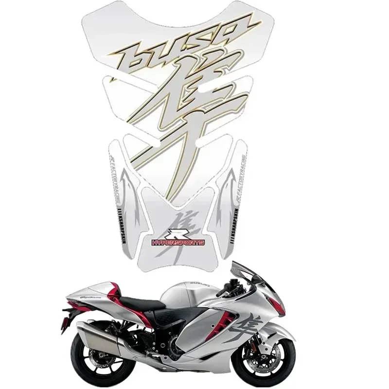 For GSX1300R GSXR1300 Motorcycle Tank Pad Protector 3D Gel Sticker Decal GSXR 1300 - 6 Motor