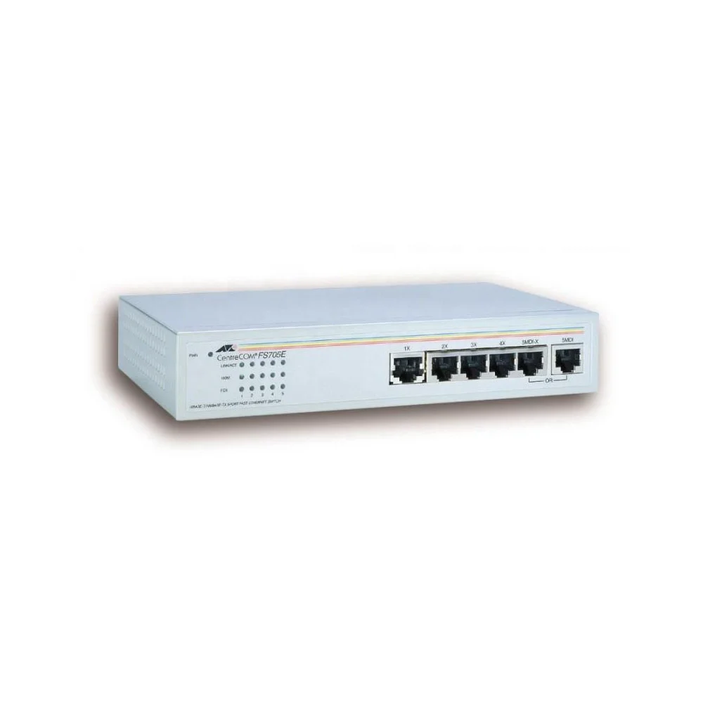 Allieds Telesiss AT-FSW708 10BASE-T/100BASE-TX 8-PORT FASTETHERNET SWITCH