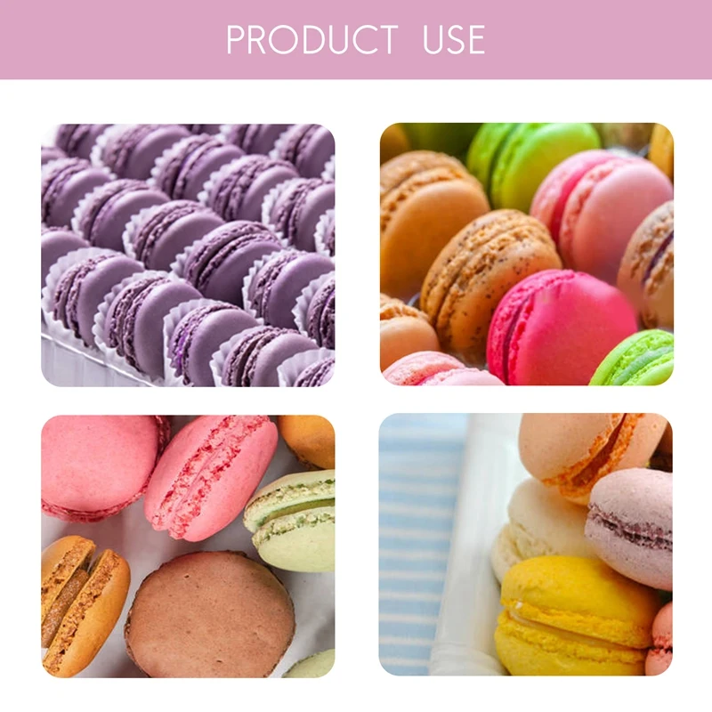 【FQYL】Clear PET Closeable French Macaron Storage Trays - Holds 50 Macarons Per Set - Pack of 4Sets