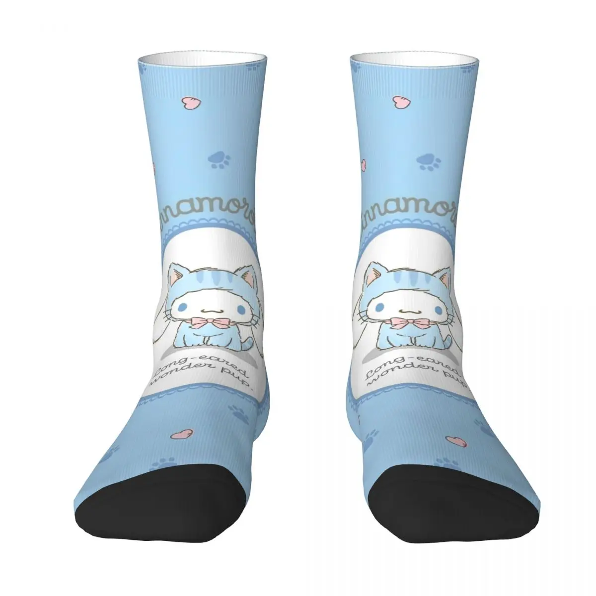 Fashion Men's Socks Harajuku Sanrio Cinnamoroll Cute Cartoon Sock Polyester Sport Women Stockings Spring Summer Autumn Winter