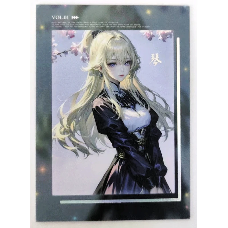 Anime Goddess Story Ganyu Yae Miko Kanroji Mitsuri Nicorobin Raiden Shogun Collectible Cards Christmas Birthday Gifts Game Toys