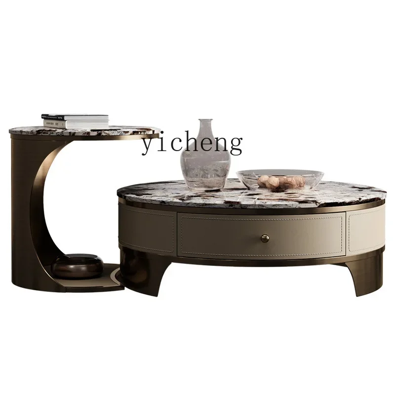 

Xl Post-Modern Minimalist Designer Living Room Size round Combined Tea Table