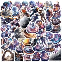 50PCS Outer Space Astronaut Graffiti Stickers Cartoon DIY Skateboard Fridge Motorcycle Luggage PVC Waterproof Sticker Toy