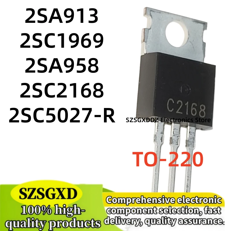 10-20-30 pieces 100% new 2SC1969 C1969 2SA958 A958 TO220 2SC2168 C2168 2SA913 A913 2SC5027-R C5027-R TO-220 Triode in stock