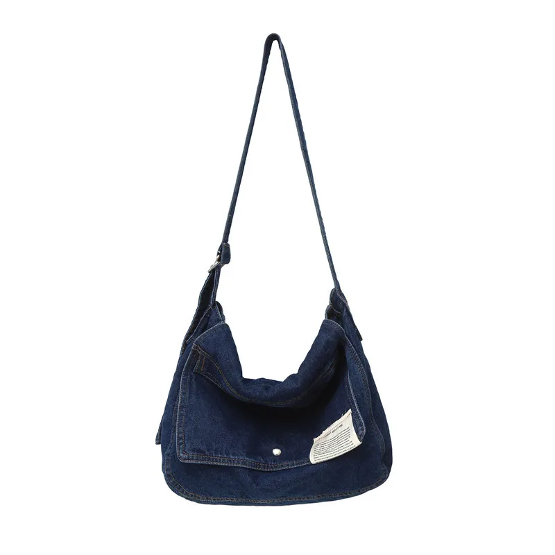 Borsa a tracolla da donna Casual in Denim moda Feminina borsa a tracolla a tracolla borsa da studente all'aperto di grande capacità per ragazze