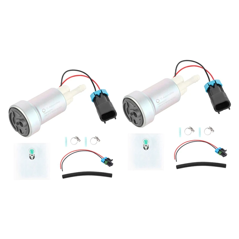 2Set 12V 450LPH Fuel Pump Kit For Racing Walbro Honda Accord Crx Crv CIVIC F90000274