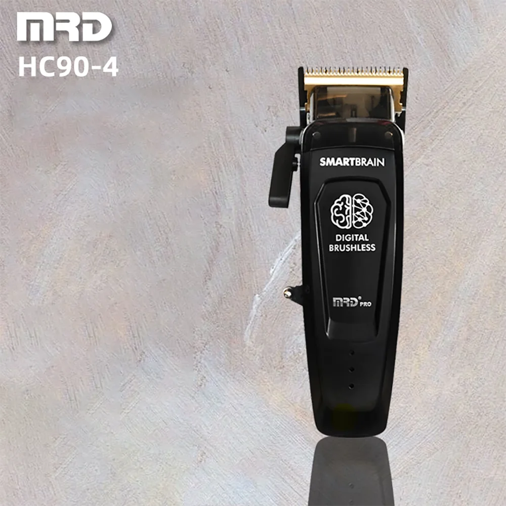 

MRD HC-90-4 умная машинка для стрижки волос для мозга, мужская профессиональная цельнометаллическая машинка для стрижки волос, высота подъема, крутящий момент, цифровой бесщеточный двигатель, беспроводной триммер