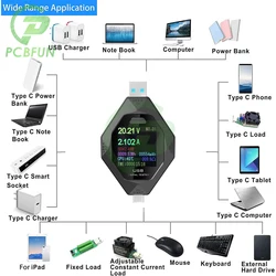 Tester USB TFT kolorowy Bluetooth Type-C PD woltomierz cyfrowy miernik prądu amperomierz napięcie USB tester prądu pomiar