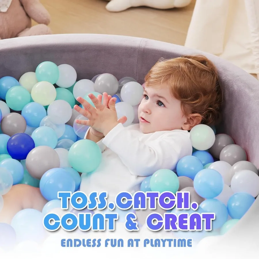 1000 stuks plastic zachte bal pitballen voor honden kleurrijke ftalaatvrij BPA-vrij baby peuter speelballen voor kinderen peuters