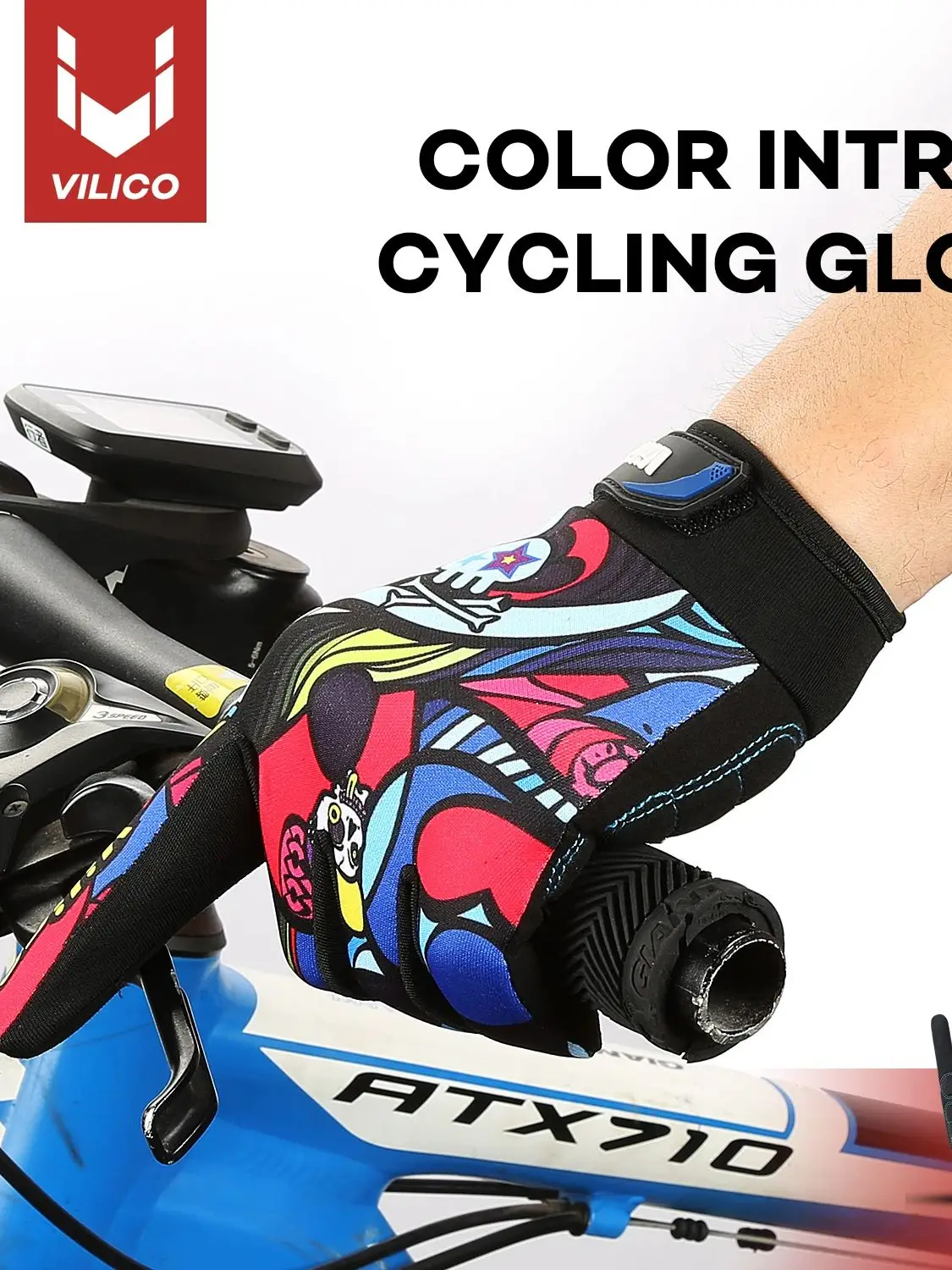 AliExpress Kyncilor Riding Gloves Road Bikes Shock-Absorbing Anti Slip Wear-Resistant Touch Screen Sports Mountain Bike Gloves Halloween Gift Gloves