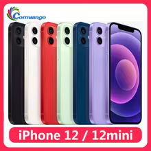 סמארטפון Apple iPhone 12 Mini נעול עם זיהוי פנים, זיכרון RAM 4G, 64GB, 128GB, מסך OLED, שבב A14, NFC, משמש לסמארטפון 12/12mini 5G