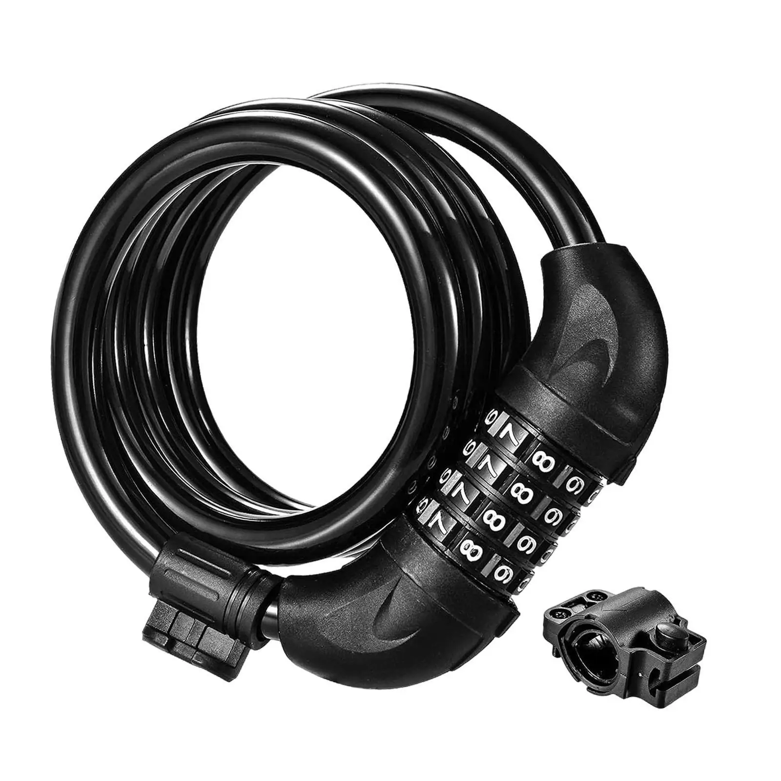 

Bicycle Lock 4 Code Combination Steel Cable High Security Anti-theft Lock for E Bike Mountain Motorbike Gate