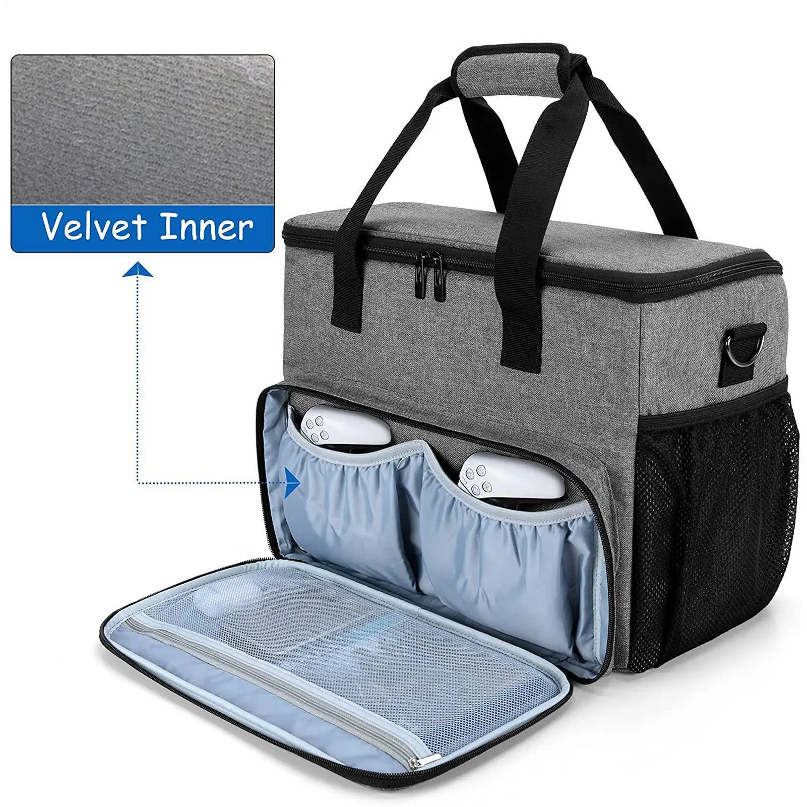 

Сумка для переноски игровой консоли PS5/PS4/Xbox Series One/X, сумка для хранения хоста, 15,6-дюймовая сумка для ноутбука, аксессуары для Nintendo Switch PS5