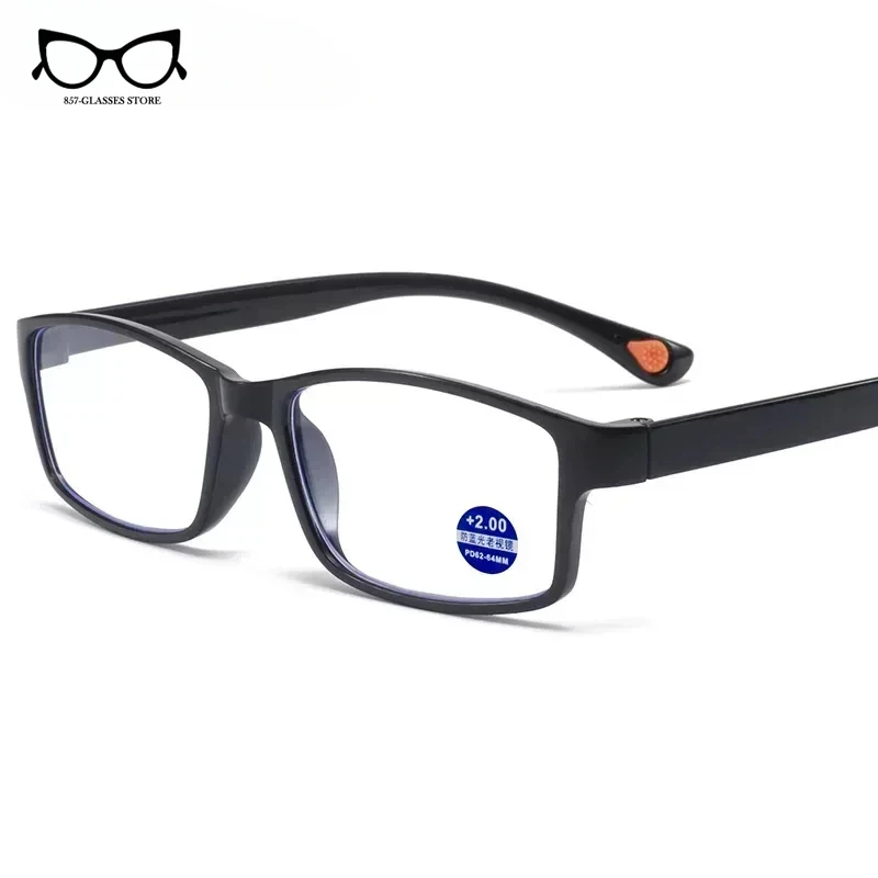 Kacamata baca anti-biru lensa Ultra bening baru untuk pria dan wanita kacamata telefoto HD mode kacamata baca Zoom pintar