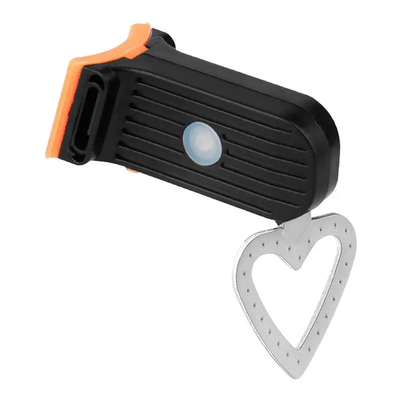 Led Bike Tail Light Creative Heart Shape Bicycle Tail Light 3 Light Mode Options Rechargeable Bicycle Lights Long Battery Life