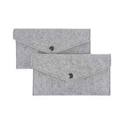 Multifunction Felt Purse for Men and Women, Wallet, Storage Bag, Glasses, Mobile Phone Case, Cash Card Holder, Portable Pouch
