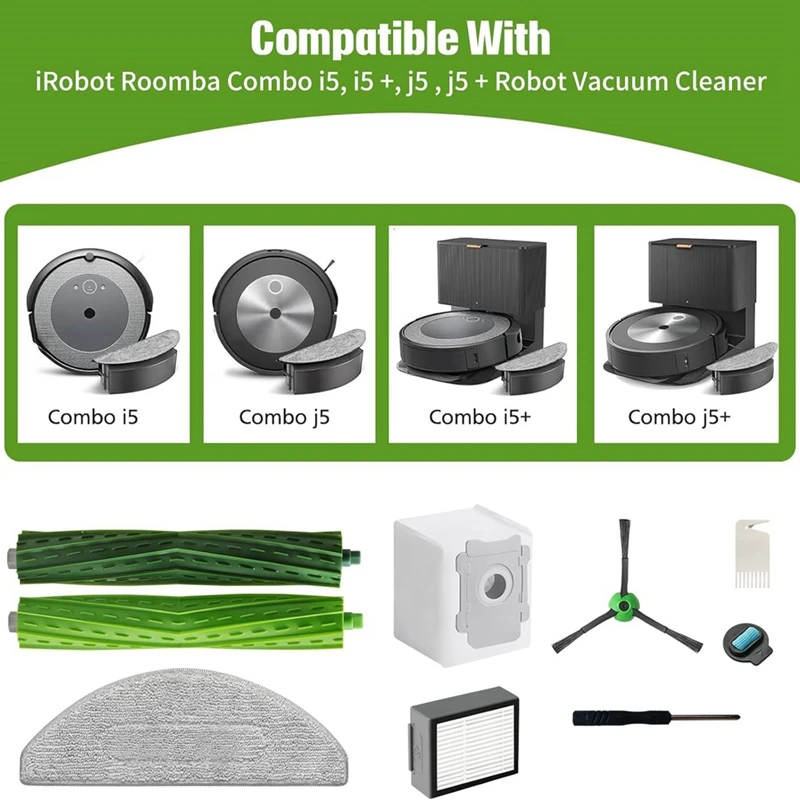IRobot Roombaの交換部品,スペインの交換部品,i5,j5,アクセサリー,メインブラシ,HEPAフィルター,モップクロス,ダストバッグ