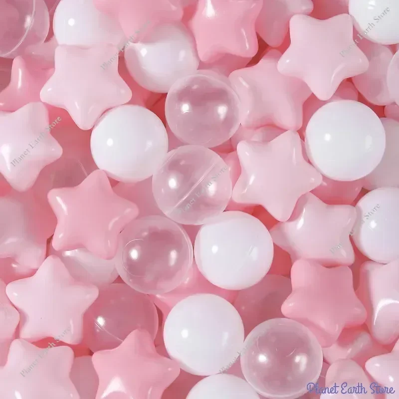 50/100Pcs Outdoor Sport Ball Bunte Weiche Wasser Pool Ozean Welle Ball Fünfzackigen Stern Form Ball Lustige spielzeug für Kinder 5,5 CM/6CM