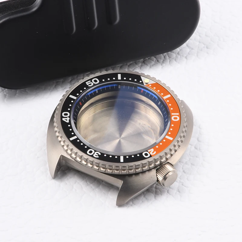 HEIMDALLR watch case Turtle 6309 super luminous Titanium diving case fit Seiko mod for NH35A NH36A Automatic Movement Sapphire