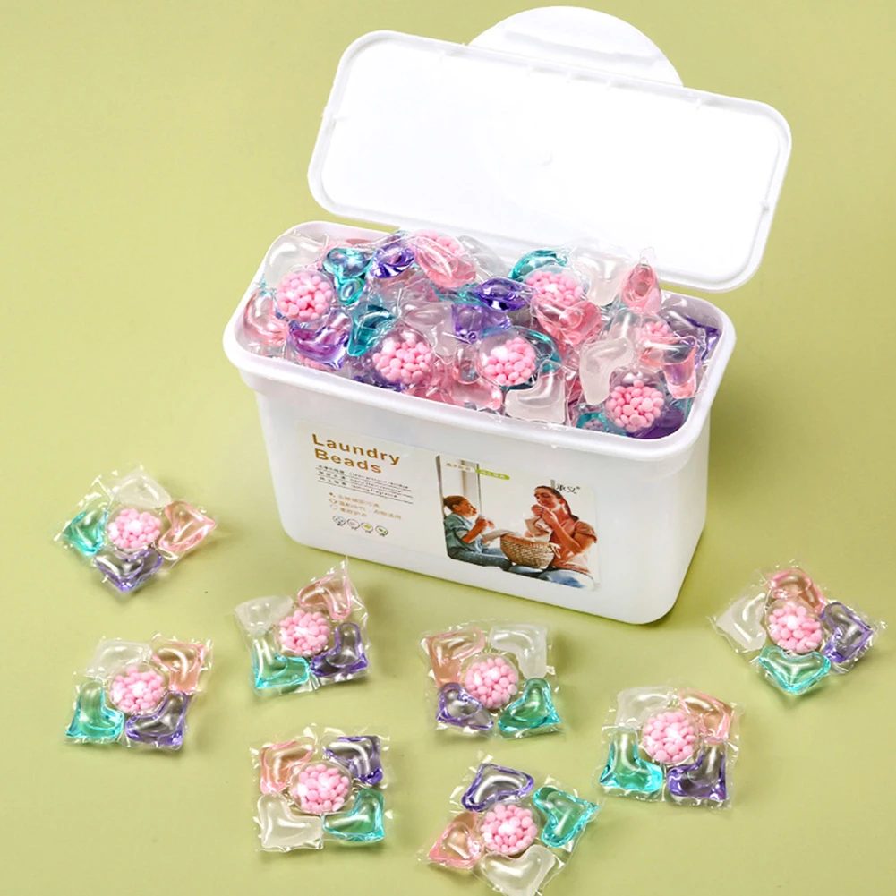 50個入り 5 in 1 洗濯用芳香ビーズ 洗剤液体カプセル - Home Fragrance Gel のレビューと価格