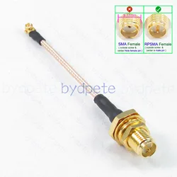 RP-SMA Female Bulkhead to MS156 MS-156 MHF SW-23 SW23 Micro RG178 Coaxial Cable Coax Kable RF 50ohm RPSMA Wifi Antenna bydpete