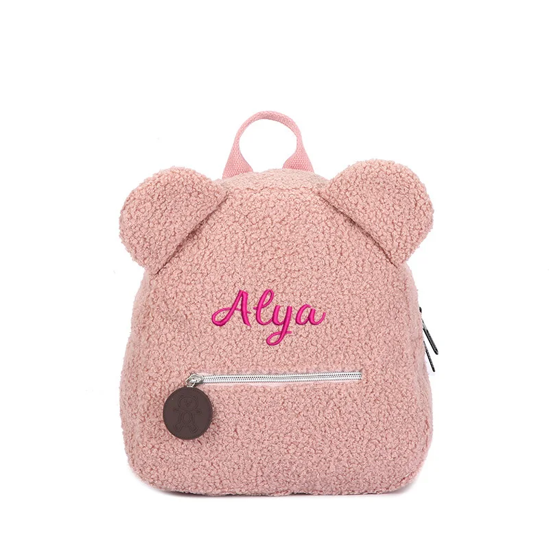 Custom Teddy Bear Backpack Embroidered Name Kids School Backpack Children\'s Day Party Gifts Birthday Bags with Personalized Name