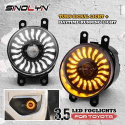 3.5 Inch LED Fog Lights For Toyota Corolla/Yaris/Camry/Rav 4/Highlander/Peugeot 107 108/Lexus LED Fog Car Lamps Projector Lens