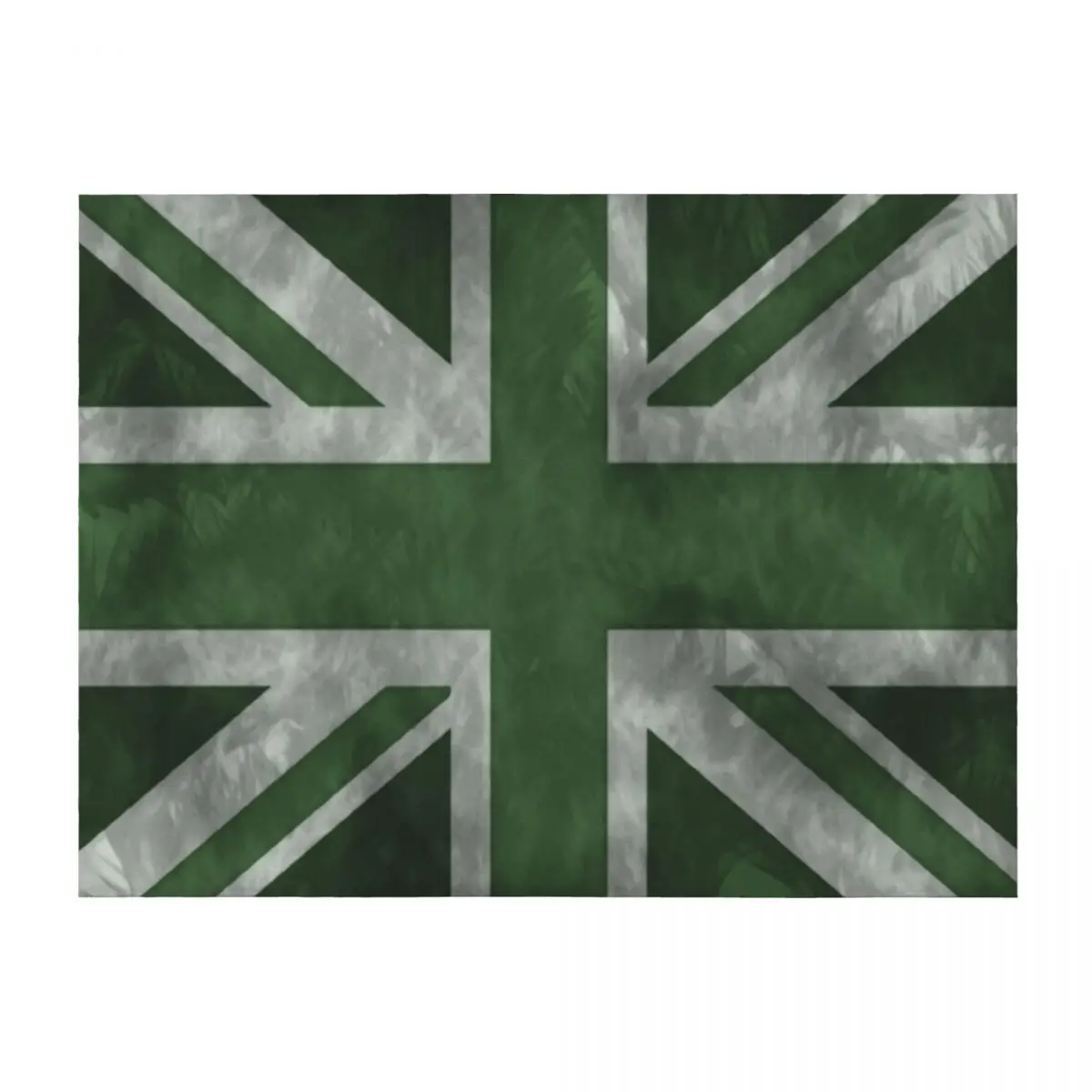 

Green Distressed Union Jack Throw Blanket Soft Big Luxury Brand warm for winter Decoratives Blankets