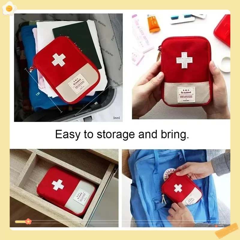 المحمولة الإسعافات الأولية الطبية عدة السفر التخييم في الهواء الطلق الطوارئ الطب حقيبة التخزين السفر البسيطة EDC الحقيبة المنظم حبوب منع الحمل #3