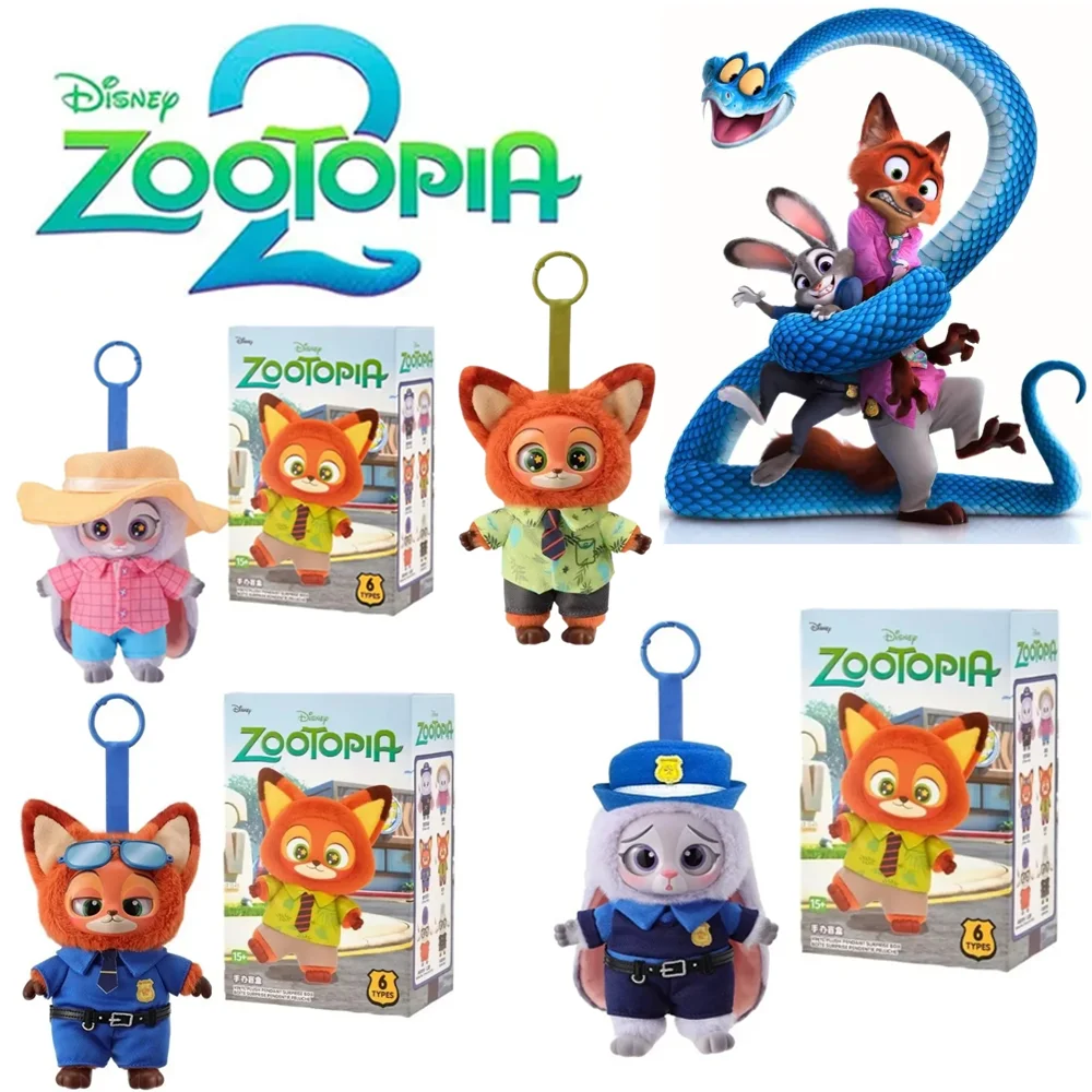 

Виниловая слепая коробка Disney Zootopia 2 — плюшевая сумка-подвеска с милым персонажем мультфильма, модный подарок для фанатов